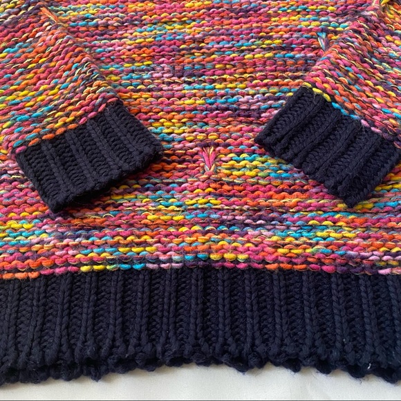 Molly Bracken multicolored crew neck knit jumper sweater women’s small/medium - Picture 9 of 12